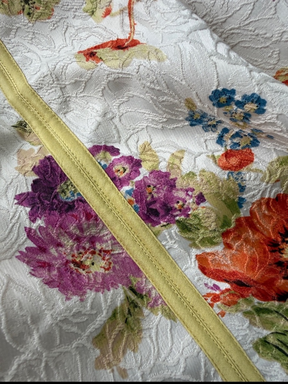 New Anthropologie Maeve Square-Neck Piped Floral Midi Dress Size S - Picture 7 of 8